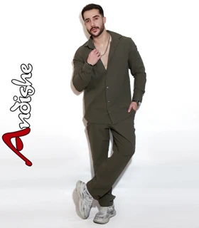 پیراهن شلوار کتان ادریس