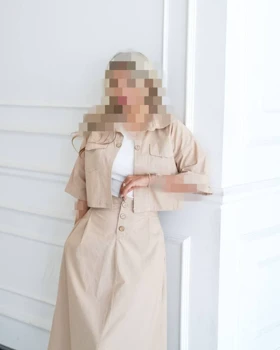 ست کت دامن مدل ناهید کد 50255