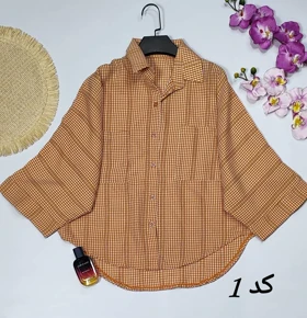 شومیز باکسی راه راه مدل لعیا کد 50355 (کد 1)