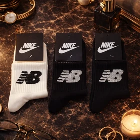 جوراب نیم ساق کش انگلیسی 12 جفتی برند نایکی