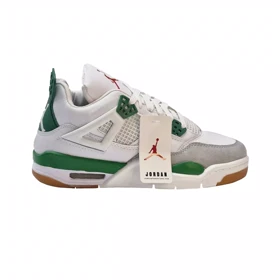 کتانی جردن فور سفید سبز رترو ایرانی Air Jordan 4 retro pine green