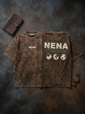 تیشرت لش سنگشور مدل NENA / رنگ قهوهای دودی