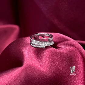 حلقه نقره زنانه کدanz1126