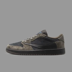 نایکی جردن 1 ترویس اسکات مشکی قهوه ای ساق کوتاه Nike Air Jordan 1 Low OG Travis Scott Black Brown