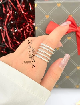 انگشتر زنانه مینیمال سیلور کد X7079 هدیه خاص و جذاب