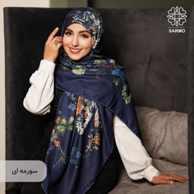 روسری نخ پنبه پروانه