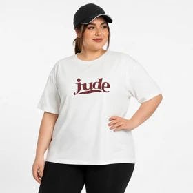 تیشرت سایز بزرگ زنانه وارداتی طرح jude