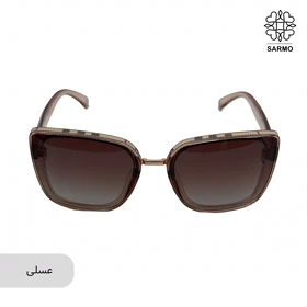 عینک قاب چهارخونه طرح باربری (عسلی)