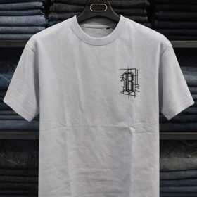 تیشرت مردانه رنگ آبی مازراتی با کیفیت استثنایی سایز L