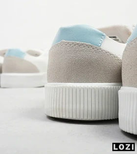 کفش اسنیکرزمردانه سفید آبی BERSHKA