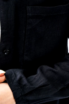 شومیز باکسی یقه گرد جیب‌دار زنانه