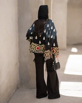 مانتو حریر عربی