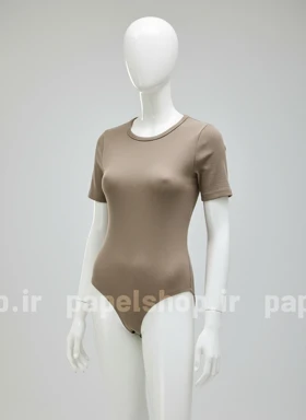 بادی کبریتی یقه گرد آستین کوتاه