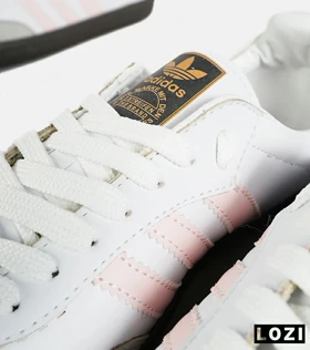 کفش کتانی مردانه و زنانه سفید صورتی ADIDAS Samba