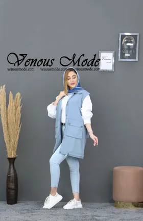 مانتو جین سارافونی دو تیکه