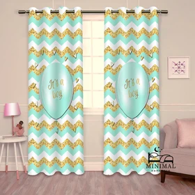 پرده کودک طرح بادکنک مدل W4989