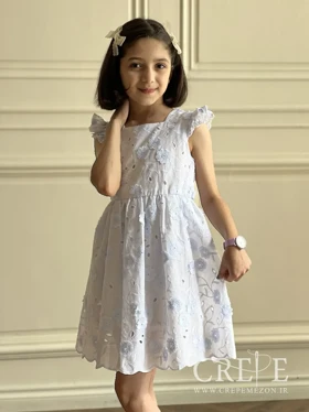 پیراهن لینن خامه دوزی