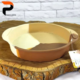 قالب کیک سیلیکونی مواج گرد دسته دار