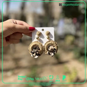 گوشواره حصیری بهار و تابستان کد gh196