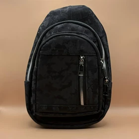 بادی بگ چرم مشکی مدل ساده