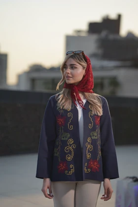 کت “صبا”رنگ سورمه ای
