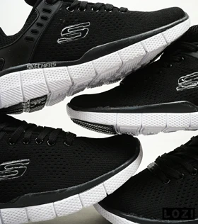 کفش کتانی طبی ورزشی مشکی SKECHERS SKECH-KNIT