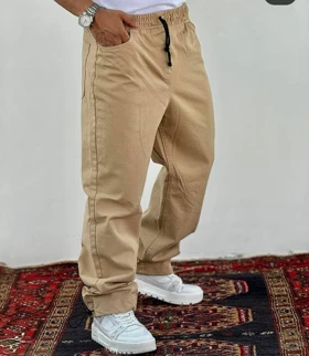شلوار کتان بگ