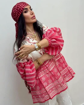 مانتو هندی ژاکارد