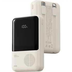 پاور بانک 20000 راک ROCK مدل P99 توان 22.5 وات با کابل