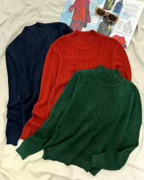 پلیور بافت یقه ایستاده 7 رنگ کد 5511