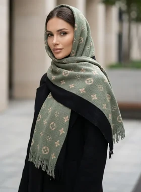 قیمت و خرید شال بافت LV زنانه مدل مونوگرام جدید