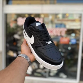 کتانی ایرفورس مشکی سفید سایز بزرگ کد 6155