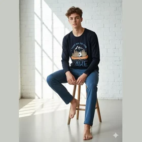 بلوز شلوار نوجوان پسرانه جانا کد 9066