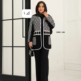 مانتو کتی مزونی (کالکشن عیدانه 1404) کد 0228