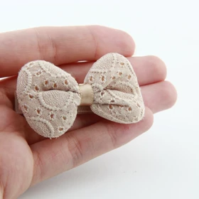 گیره مو زنانه مدل پاپیونی (قهوه‌ای)