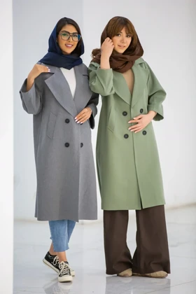 مانتو ملانژ بلند لیزا