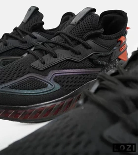 کفش کتانی مردانه و زنانه مشکی نارنجی نایک NIKE gravity