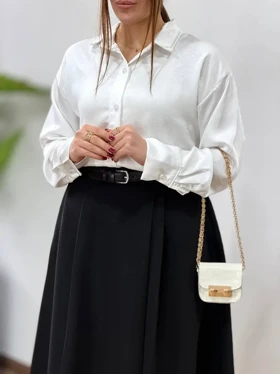 شومیز ساتن ابریشم آیسو نازلی