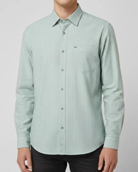 پیراهن مردانه آستین بلند نخ پنبه 615