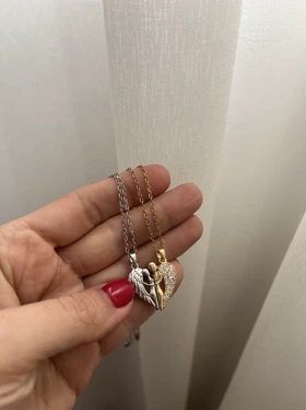 ست گردنبند مگنتی فرشته‌های هم‌دل