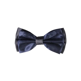 پاپیون ساتن سورمه‌ای تیره و مشکی