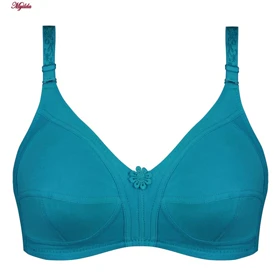 سوتین زنانه پانیذ مدل بدون فنر آبی آسمانی کد 66321