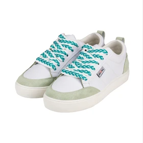 ونس زنانه کبریتی سفید سبز کد 2274