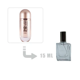 عطر ادکلن 212 وی آی پی رز زنانه 15 میل اشدی Carolina Herrera 212 VIP Rose woman Ashdi 15ml