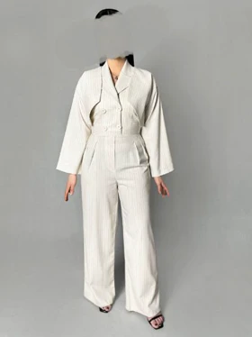 اورال کت یقه انگلیسی راه راه