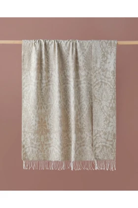 شال مبل English Home مدل Boho Flowers پلی‌استر - بژ