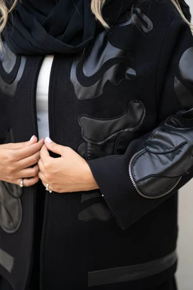 پالتو کتی «دلیار» با رنگ مشکی از کالکشن پاییز و زمستان 1404