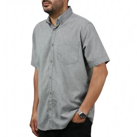 پیراهن آستین کوتاه لینن مردانه مدل 6215952