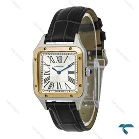 ساعت کارتیر سانتوس دومونت مردانه دورنگ طلایی Cartier-8305-G