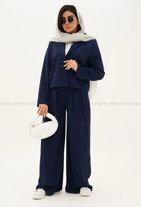 ست کراپ کت شلوار بندی کد1005276